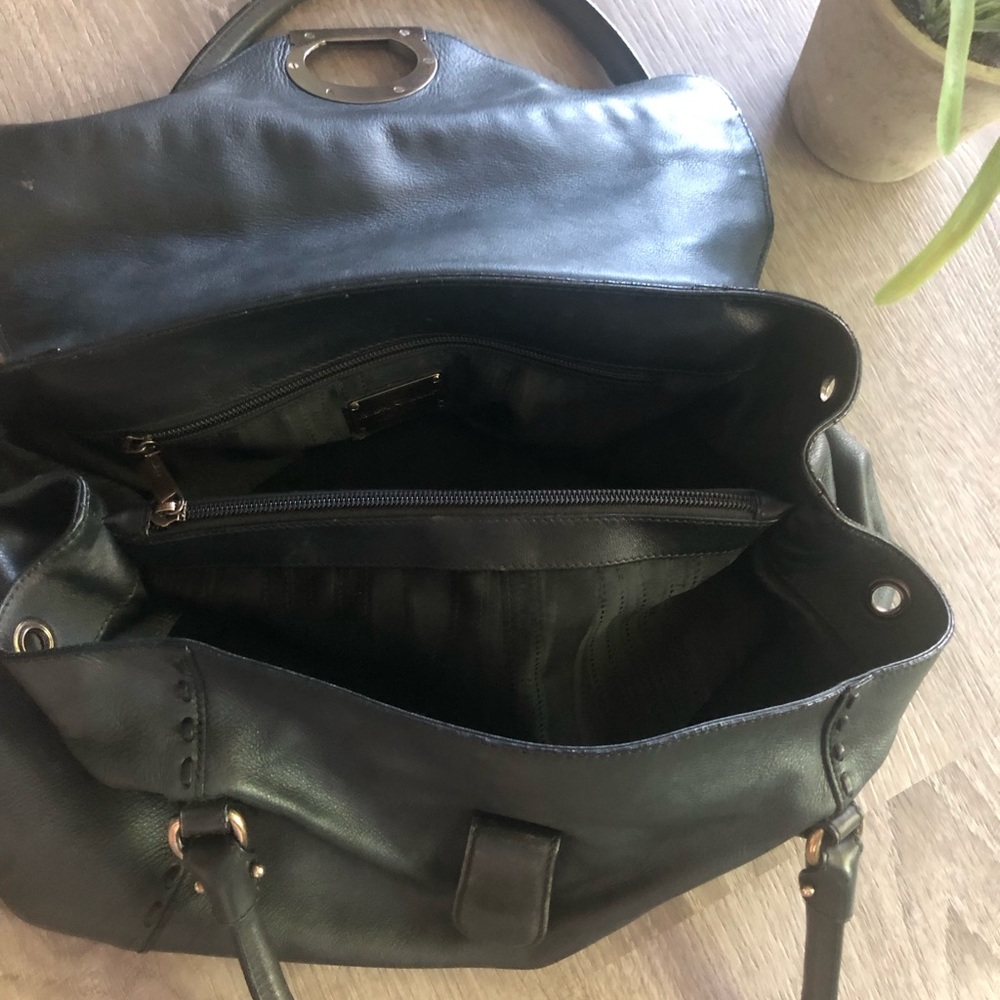 Salvatore Ferragamo Gancini Metal Fittings Leather Tote Bag. - Picture 4 of 16